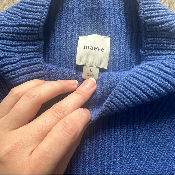 Maeve Katey Mock-Neck Bell-Sleeve Sweater - Picture 4 of 5